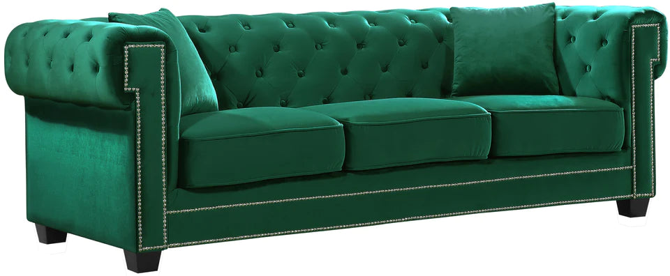 Bowery Cream Velvet Sofa