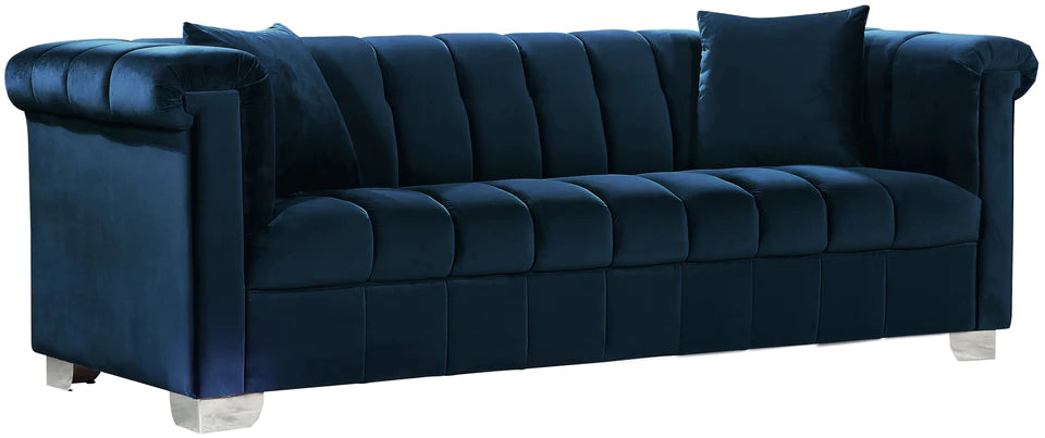 Kayla Grey Velvet Sofa