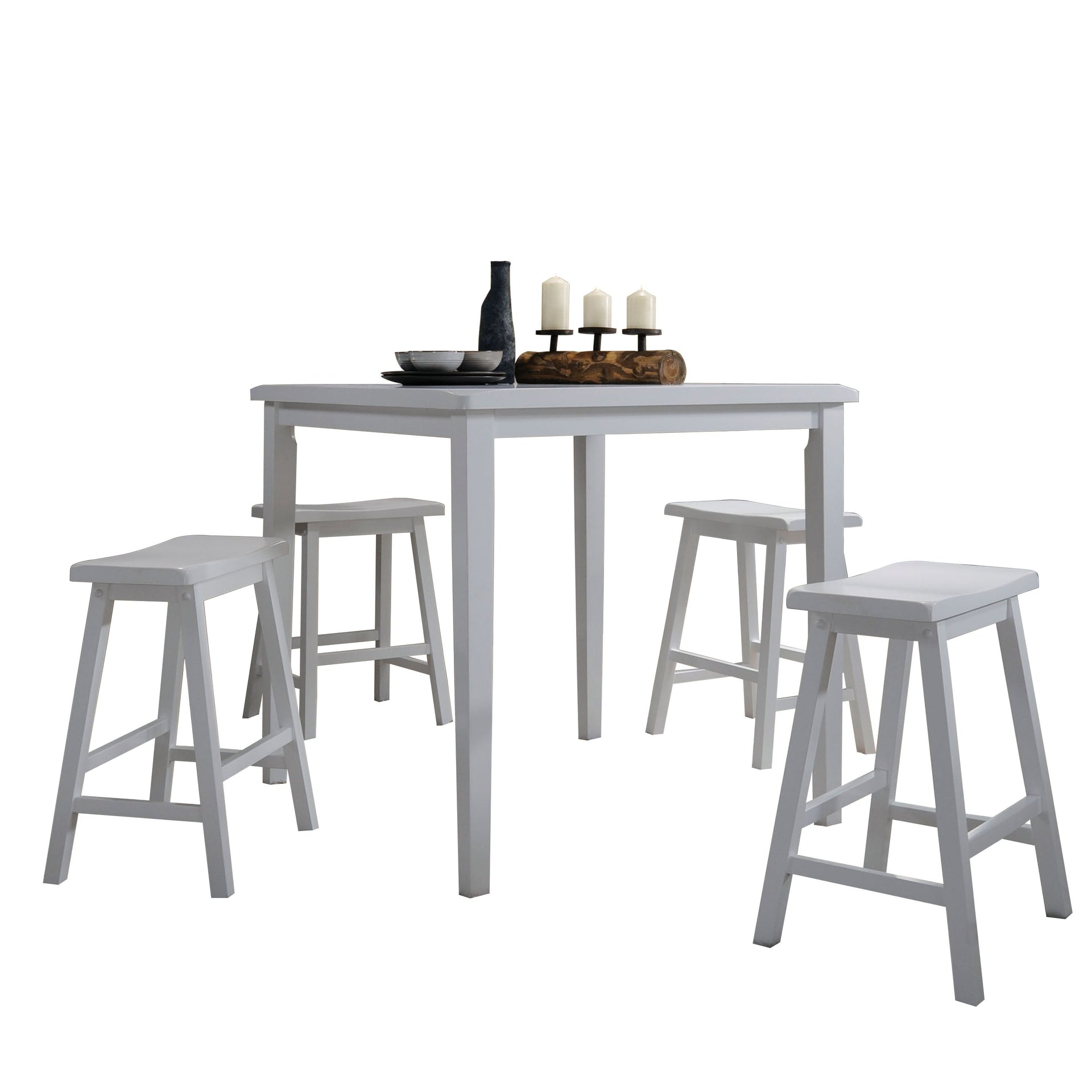 Gaucho White Counter Height Set (5Pc Pk) image