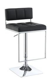 G100194 Contemporary Black Adjustable Bar Stool image