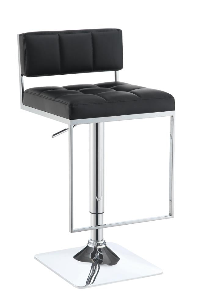 G100194 Contemporary Black Adjustable Bar Stool image