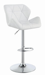 G100424 Contemporary White Adjustable Bar Stool image