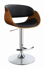 Modern Black Adjustable Bar Stool image