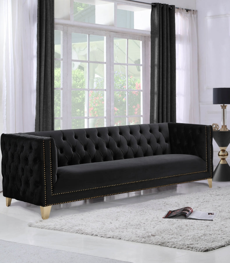 Michelle Collection Black Living Room Set