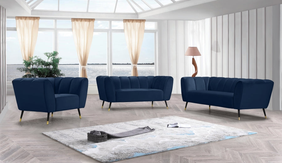 Beaumont Collection Blue Living Room Set