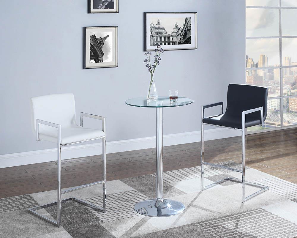 G120341 Contemporary Chrome Bar Table image