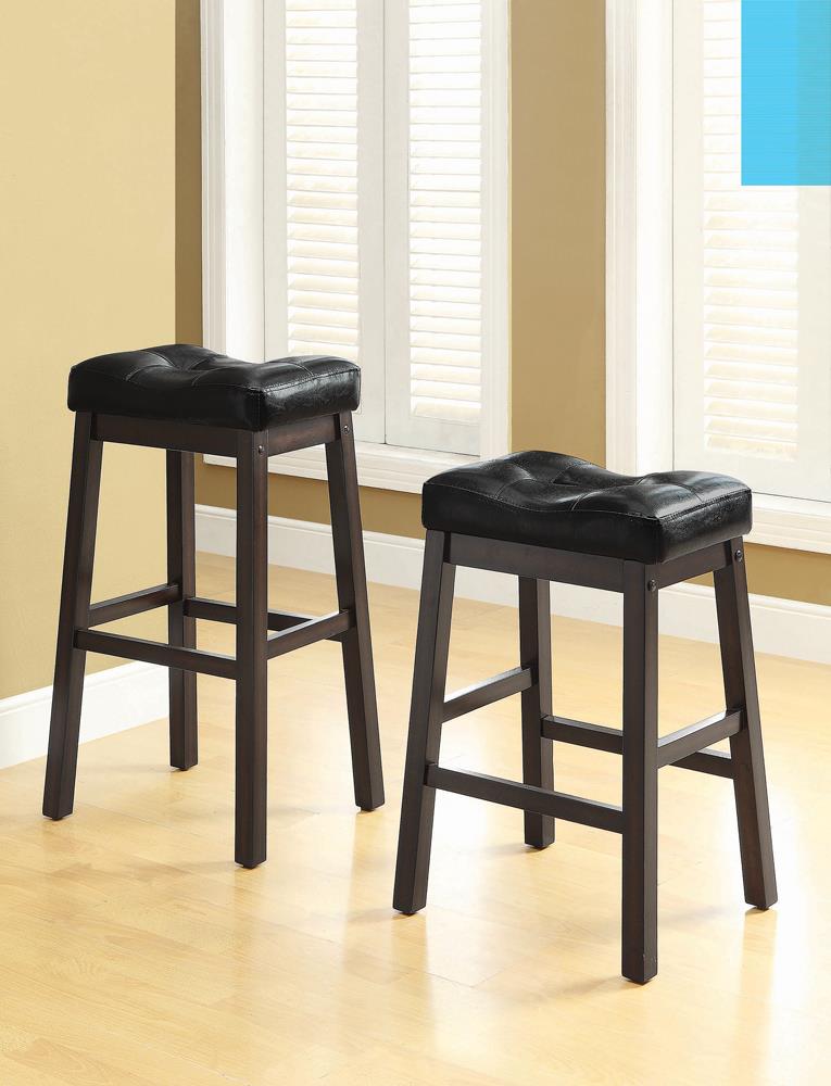 Transitional Black Counter-Height  Upholstered Chair image