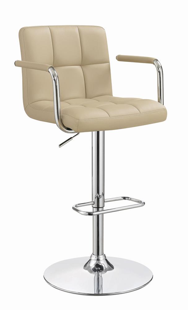 G121106 Contemporary Beige Adjustable Bar Stool image