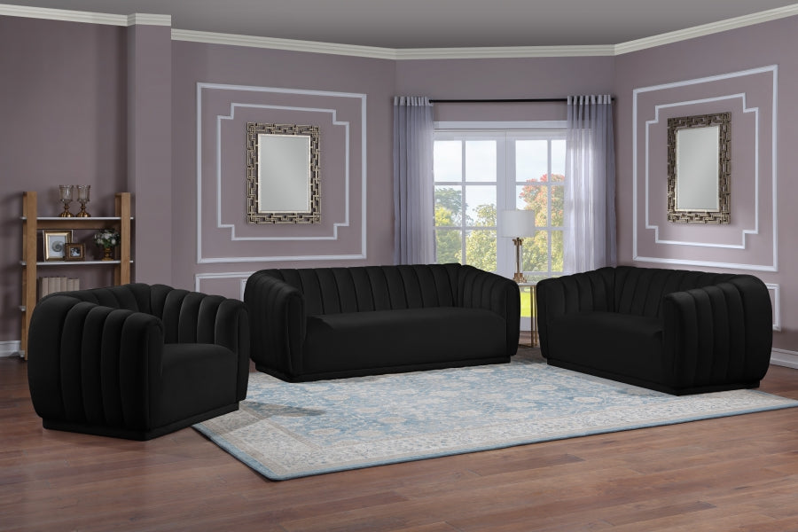 Dixie Collection Black Living Room Set