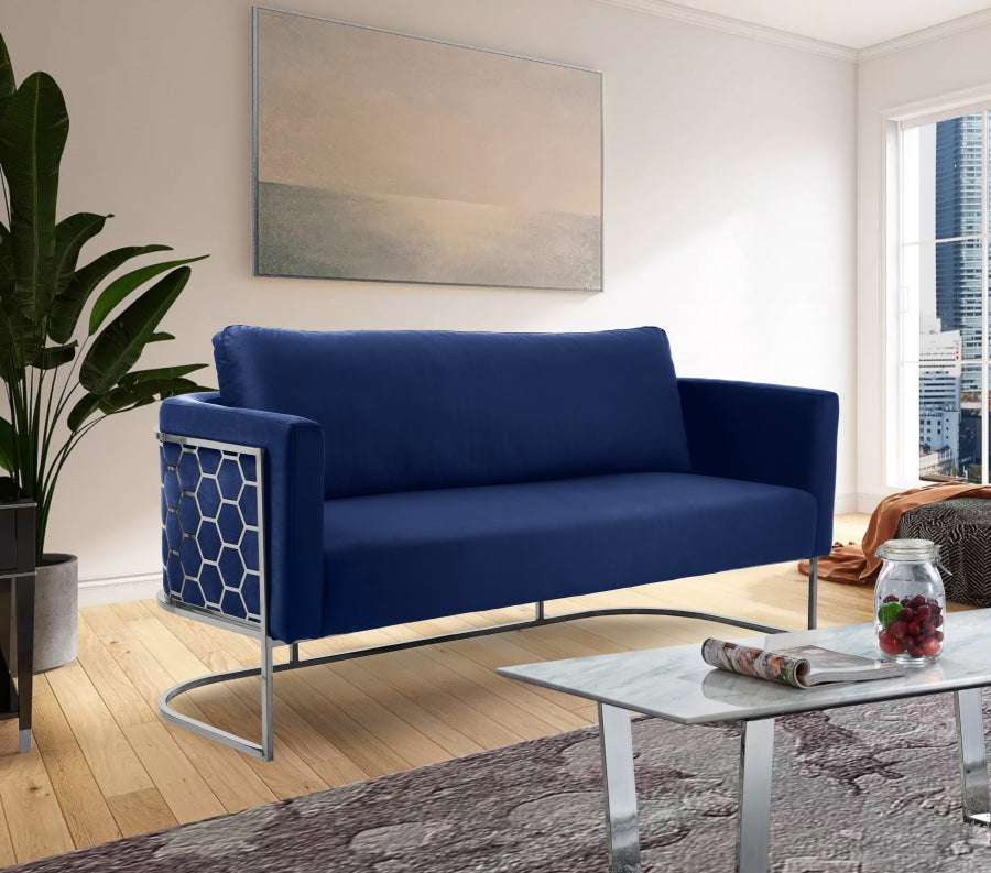 Casa Collection Blue Living Room Set