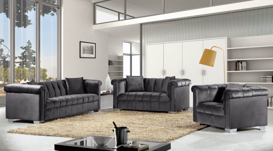 Kayla Collection Grey Living Room Set