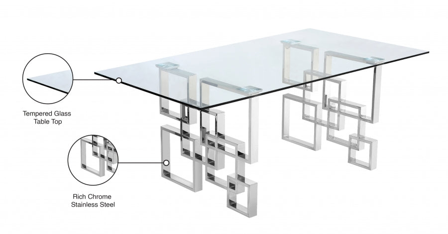 Mesa de comedor Alexis cromada