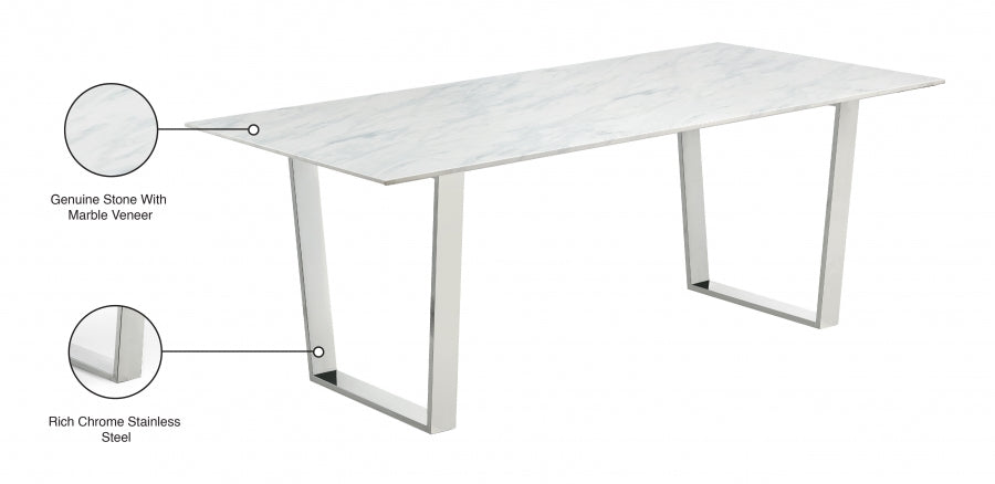 Mesa de comedor Carlton cromada