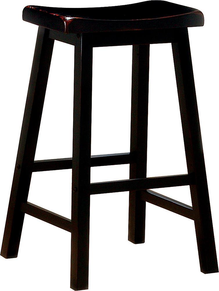 Transitional Black Bar-Height Stool image