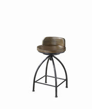 Rustic Swivel Metal Counter-Height Stool image