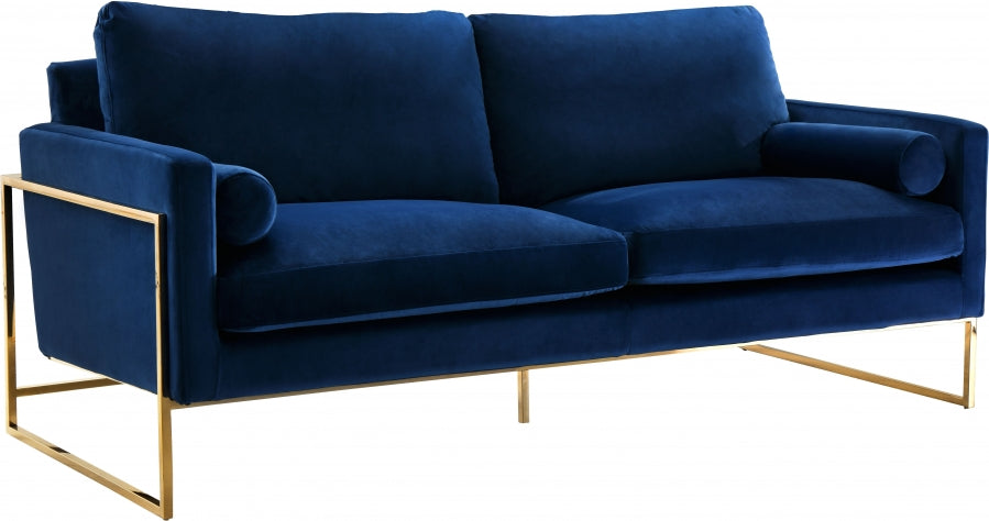 Mila Collection Blue Living Room Set