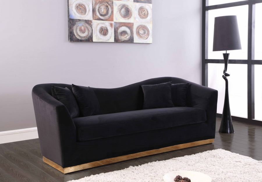 Arabella Collection Black Living Room Set
