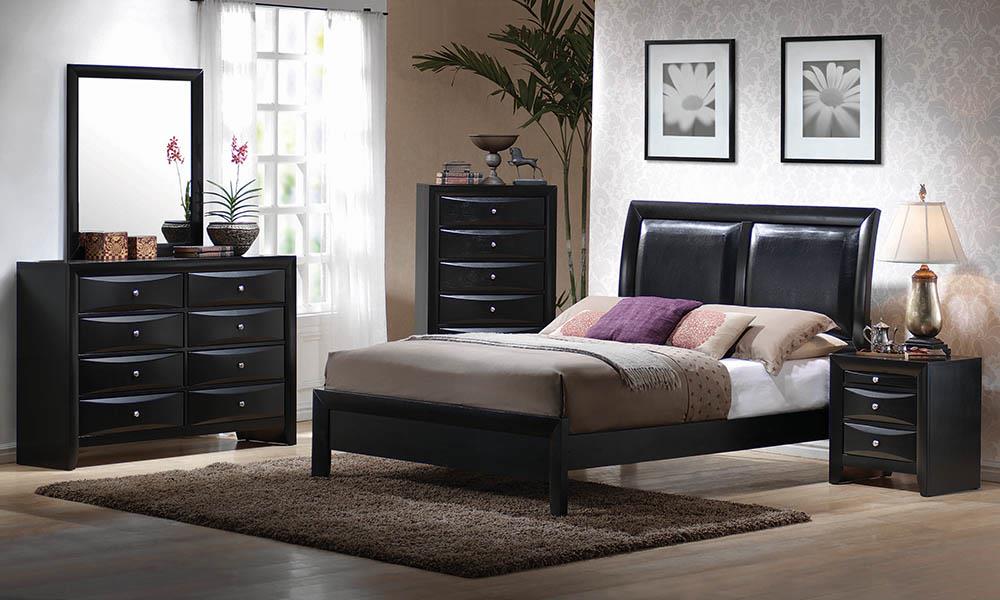 Briana Black transitional California King Bed image