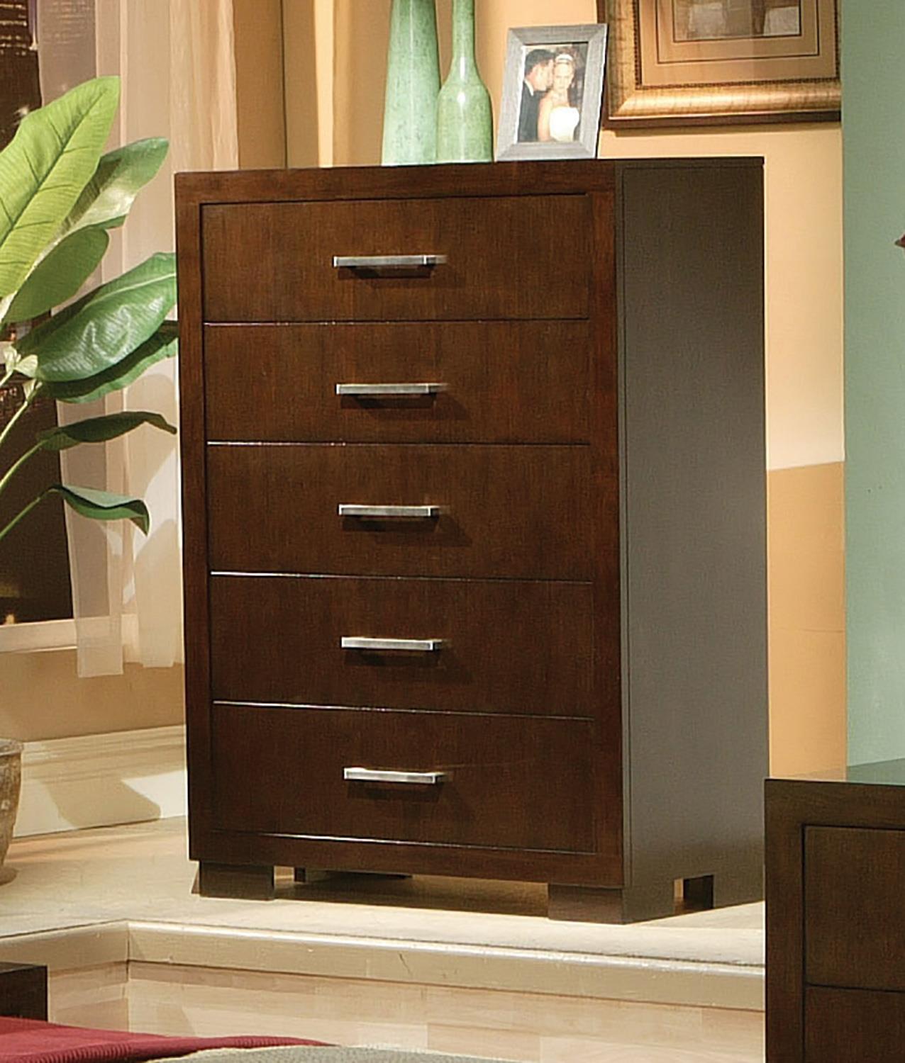 Jessica Cappuccino Five-Drawer Chest image