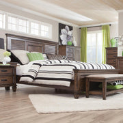 Franco Burnished Oak Eastern King Bed image