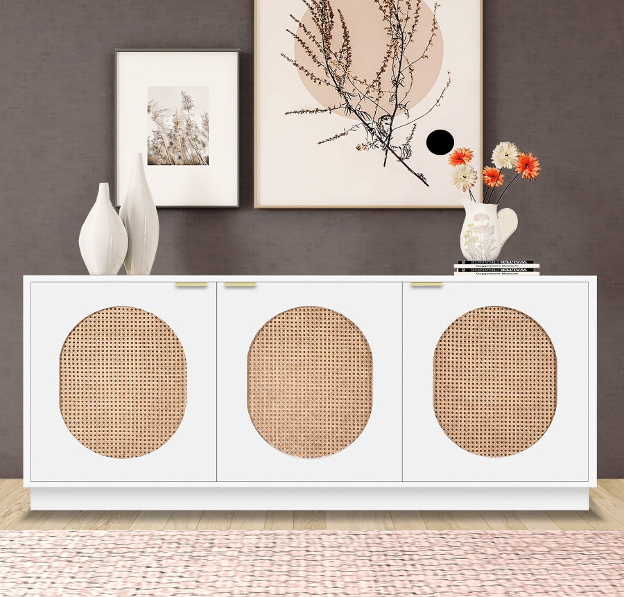 Cane Sideboard | Buffet White