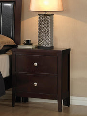 Carlton Cappuccino Two-Drawer Nightstand image