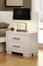 Jessica Contemporary White Nightstand image