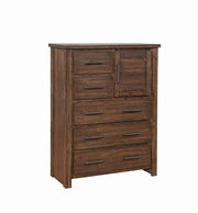 Sutter Creek Warm Bourbon Five-Drawer Chest With Door image