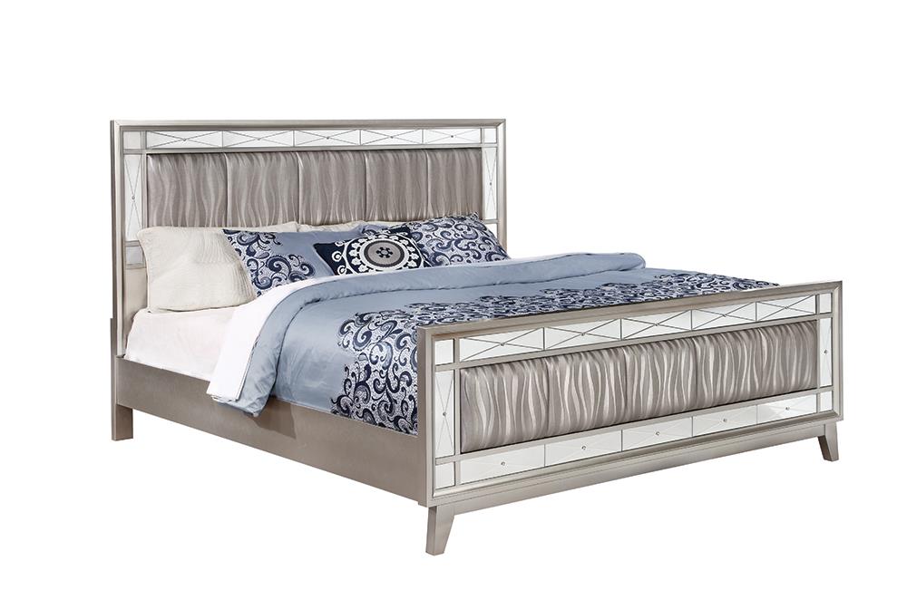 Leighton Contemporary Metallic Full Bed image