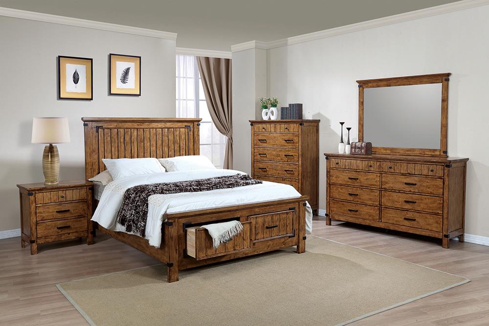 G205260KW-S5 Brenner Rustic Honey California King Five-Piece Set image