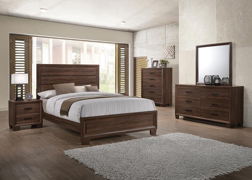 Brandon Transitional Medium Brown Queen Four-Piece Set image