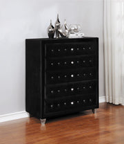 Deanna Contemporary Black and Metallic Chest image