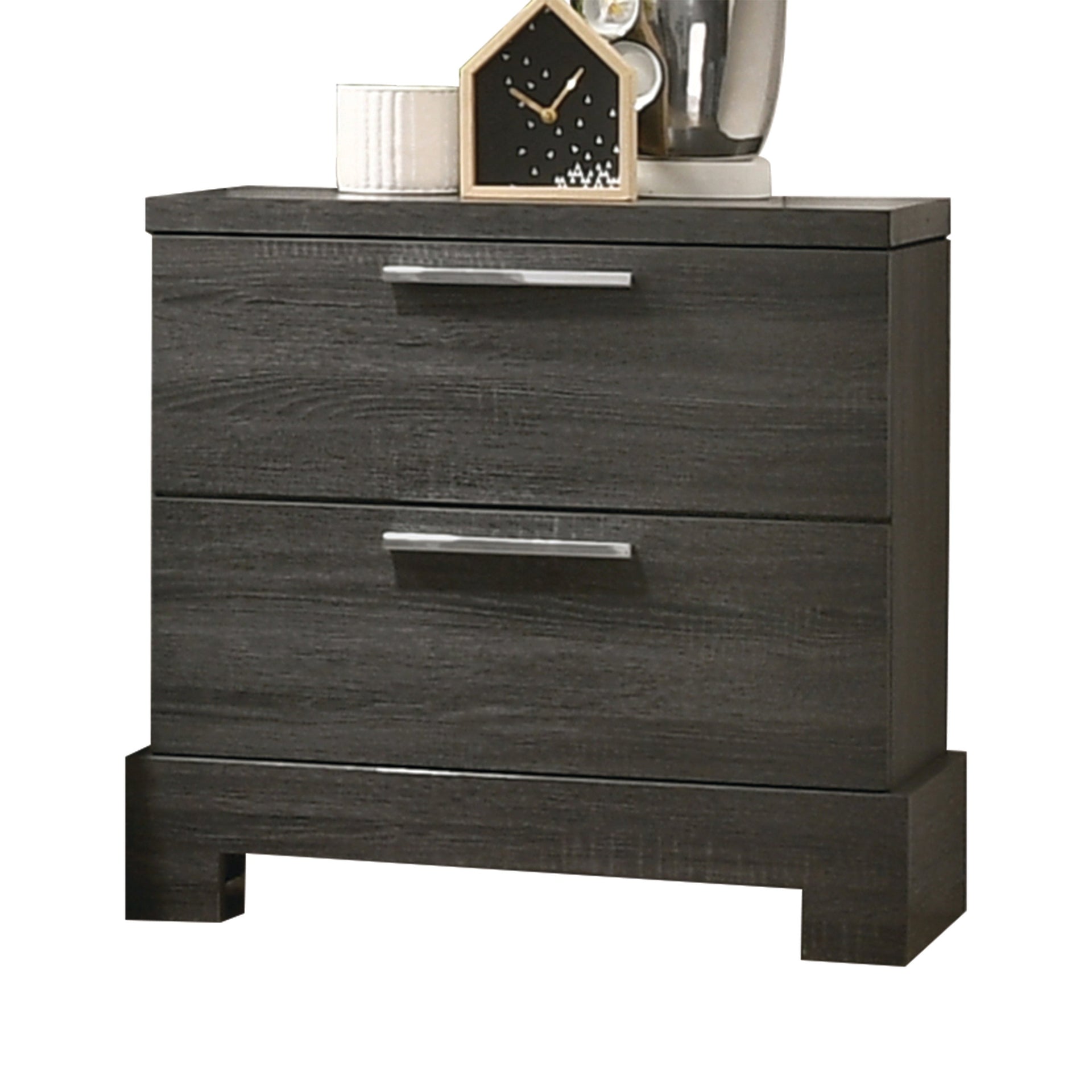 Lantha Gray Oak Nightstand image