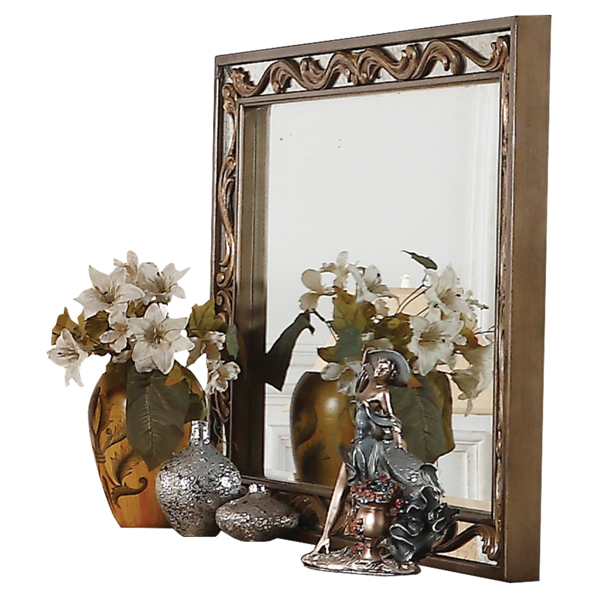 Orianne Antique Gold Mirror image