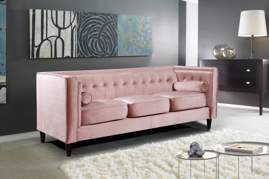Taylor Collection Pink Living Room Set