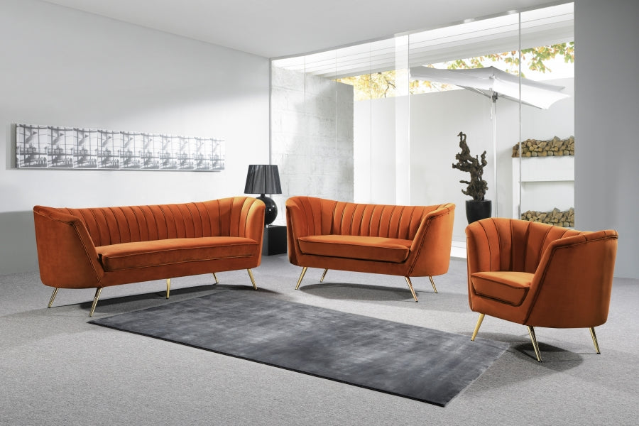 Margo Collection Cognac Living Room Set