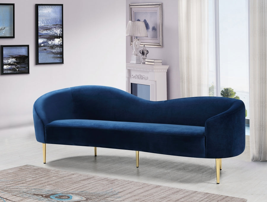 Ritz Collection Blue Living Room Set