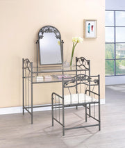 Transitional Nickel Bronze Vanity Set image