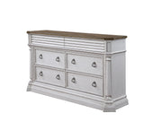 York Shire Antique White & Dark Charcoal Dresser image