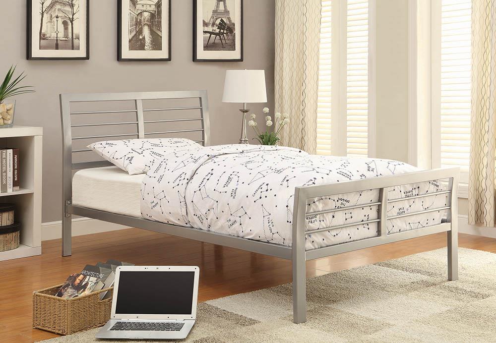 Cooper Contemporary Silver Metal Twin Bed image