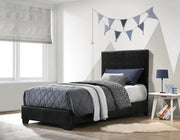 Conner Casual Black Upholstered Twin Bed image