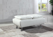 Dilleston Contemporary White Ottoman image