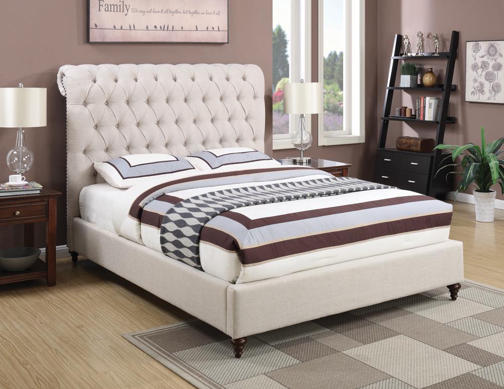 Devon Transitional Beige Eastern King Bed image