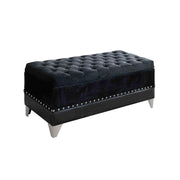 Barzini Upholstered Black Trunk image