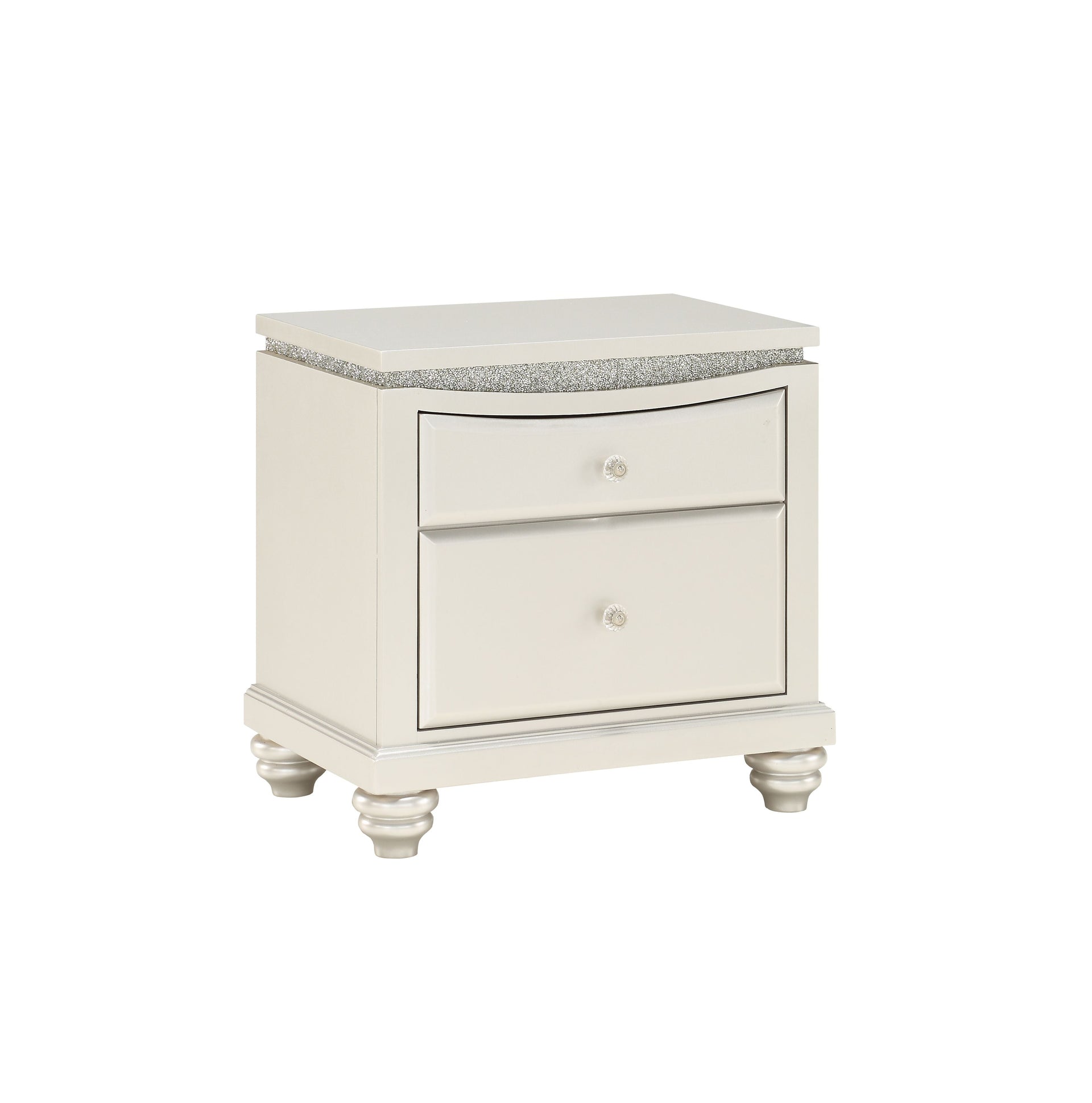 Maverick Platinum Nightstand w/2 Drw image