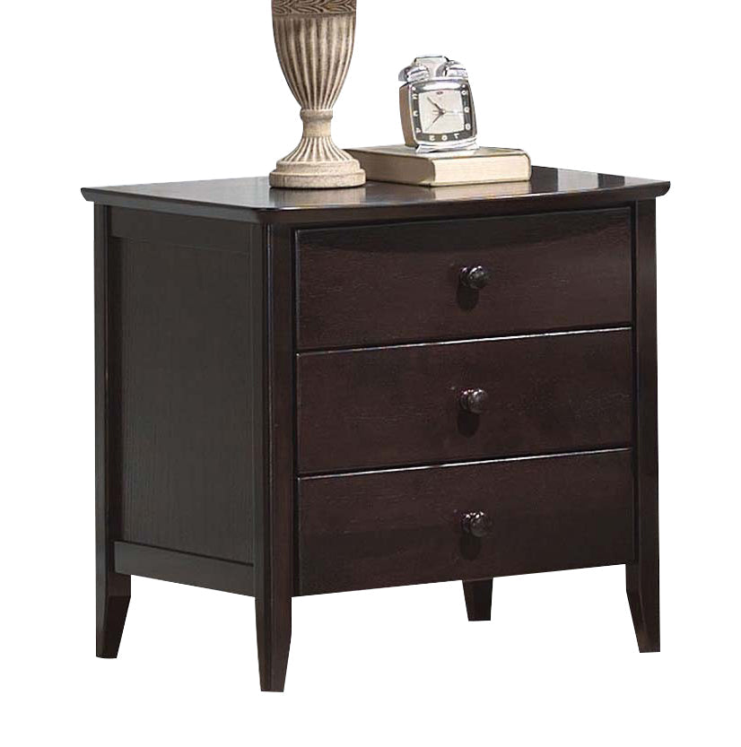 Acme San Marino Youth 3-Drawer Nightstand in Dark Walnut 04997 image