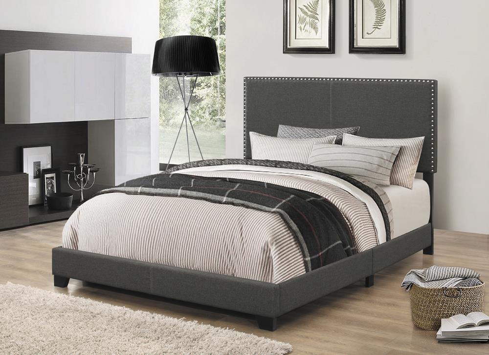 Boyd Upholstered Charcoal California King Bed image