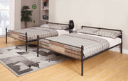 Brantley Sandy Black & Dark Bronze Hand-Brushed Bunk Bed (Queen/Queen) image