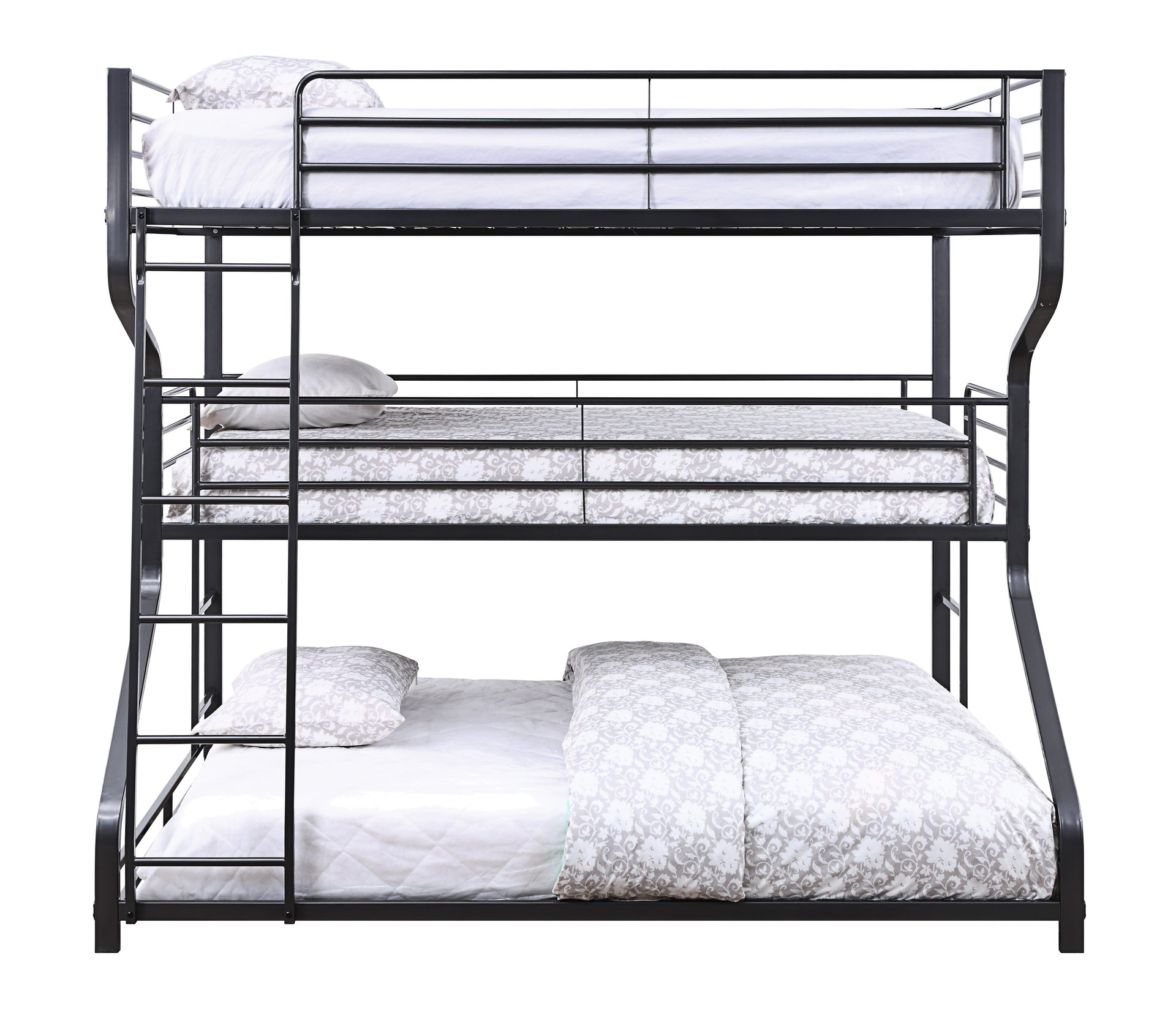 Caius II Gunmetal Bunk Bed (Triple Full/Twin/Queen) image