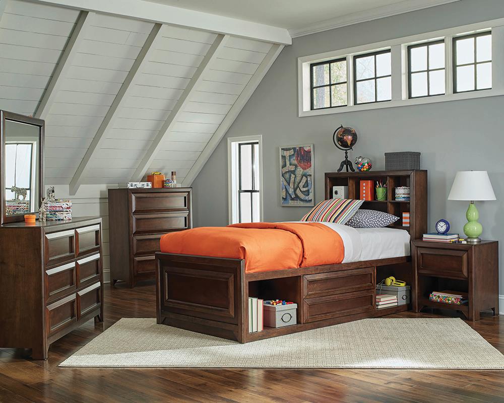 Greenough Transitional Maple Oak Twin Five-Piece Set image